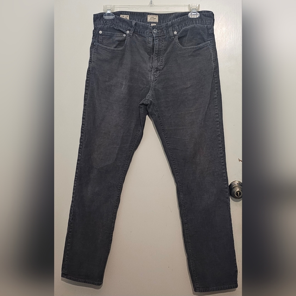 J. Crew Men's Corduroy Pants in Dark Gray